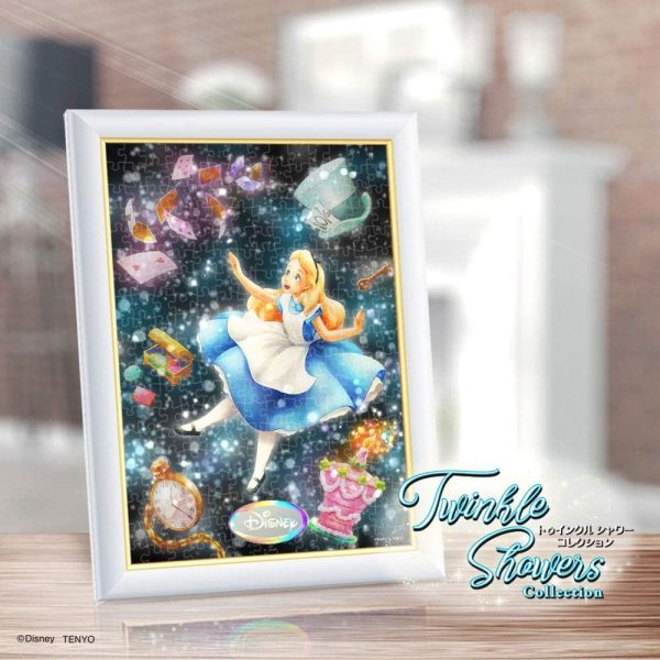 Japan Tenyo - Disney Puzzle - 266 Pieces Tight Series Stained Art - Twinkle Shower x A Mysterious Dream (Alice) Supply