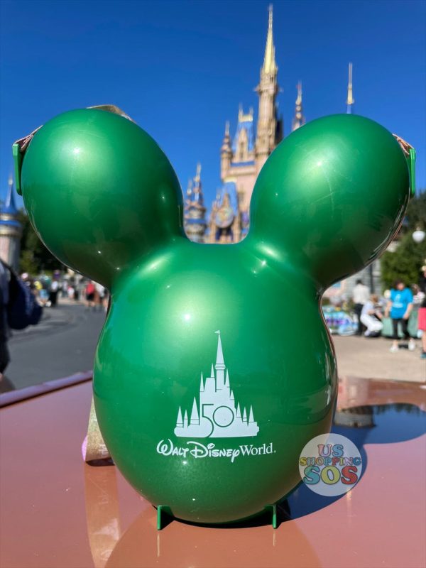 WDW - Walt Disney World 50 - Mickey Balloon Popcorn Bucket (Green) For Discount