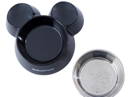 TDR - Mickey Mouse Head Shaped Pet Bowl (Color: Black) Online now