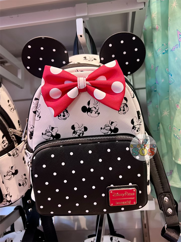 DLR - Loungefly Minnie Mouse Face Icon Sketch Backpack For Discount