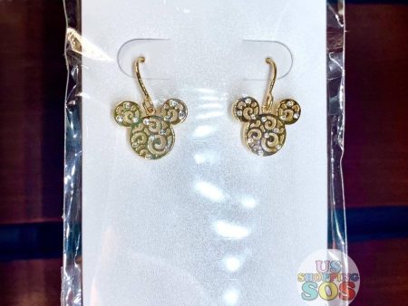 DLR - Arribas - Swarovski Crystal Mickey Mouse Icon Filigree Earrings Online Hot Sale