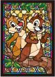 Japan Tenyo - Disney Puzzle - 266 Pieces Tight Series Stained Art - Stained Glass x Chip & Dale Hot on Sale