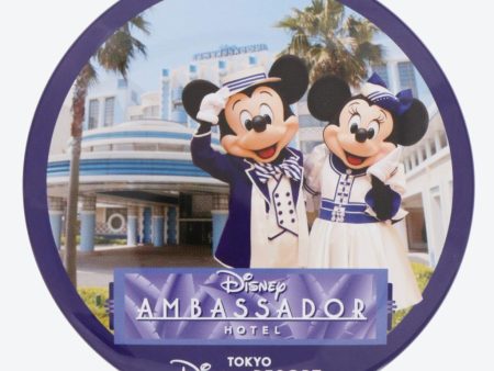 TDR - Disney Ambassador Hotel Mickey & Minnie Mouse Button Badge For Cheap