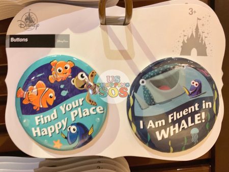 DLR - Button Badge Set - Finding Nemo & Finding Dory Fashion