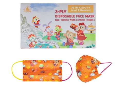 HKDL - Individual Packing 3 -Ply Disposable Face Mask (Kids) x Luanr Chinese New Year Duffy & Friends 10 Pieces Discount