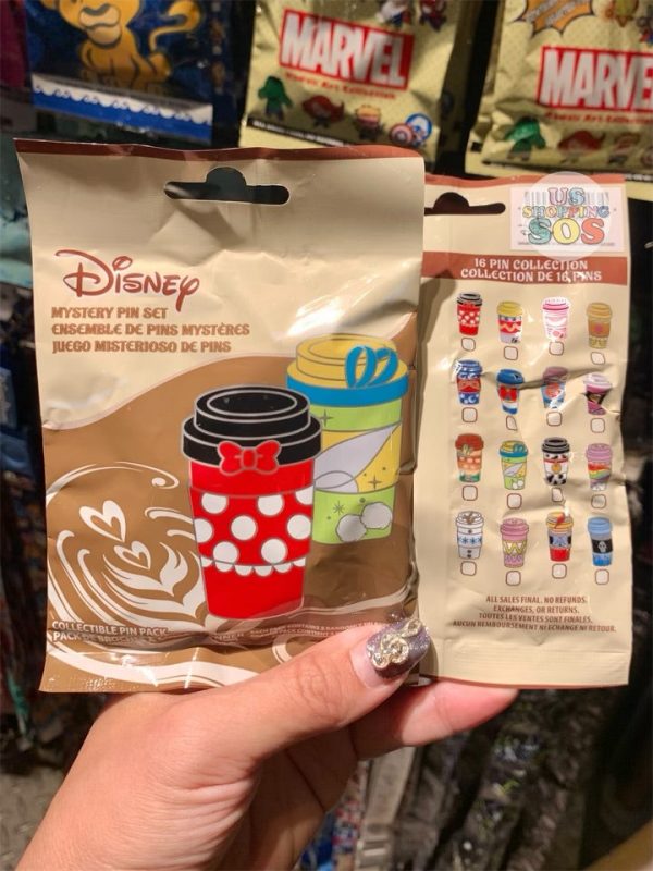 DLR - Mystery Collectible Pin Pack - Disney ToGo Coffee Cup Online now