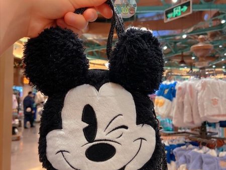 SHDL - Fluffy Long Strap Bag x Mickey Mouse Big Face For Cheap