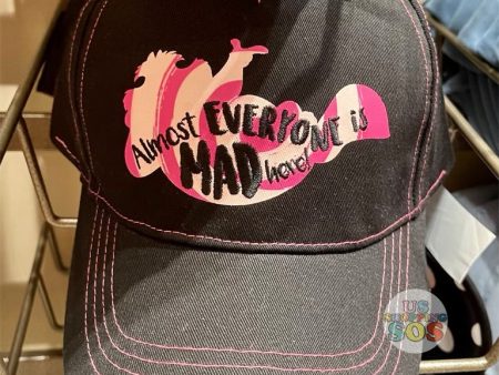 DLR - Cheshire Cat “Almost Everyone is Mad Here!” Baseball Cap Black (Adult) Online Sale