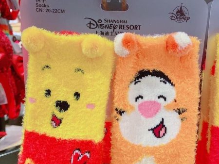 SHDL - Fluffy Socks Set x Winnie the Pooh & Tigger (Size: 20-22 cm) For Cheap