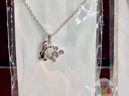 DLR - Arribas - Swarovski Crystal Mickey Mouse Icon with Glove Necklace Cheap