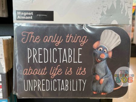 WDW - Die-Cut Magnet - Remy “The only thing Predictable about Life is its Unpredictability” Sale