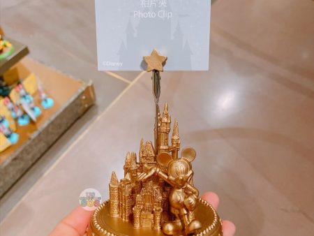 SHDL - Mickey Mouse & Shanghai Disney Resort Castle Photo Clip Cheap