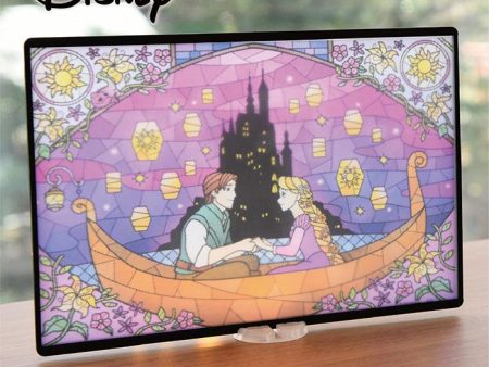 Japan Disney Collaboration - RT Disney Stained Glass Style Tangled Cutting Board with Reversible Stand Online