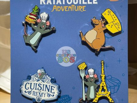 WDW - Epcot Remy’s Ratatouille Adventure - Pin Set of 4 Online Sale