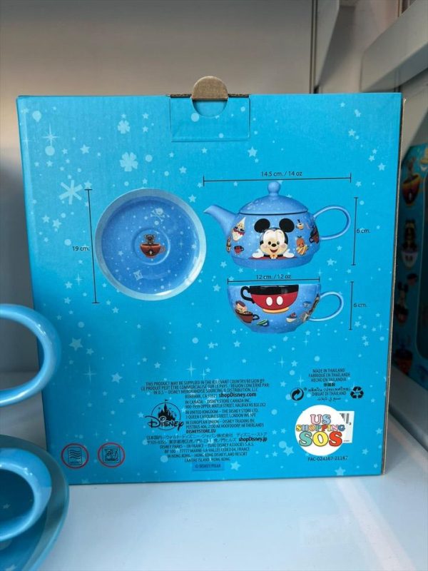 DLR - Mickey Mouse Teapot and Tea Cup Set by Jerrod Maruyama Hot on Sale