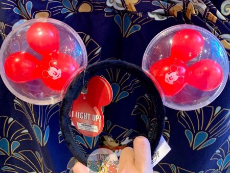 DLR - Mickey Red Balloon Light Up Headband Online Sale