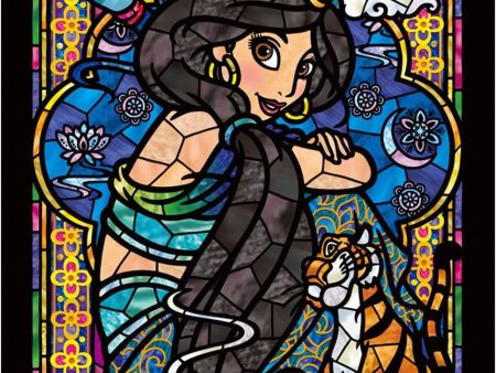 Japan Tenyo - Disney Puzzle - 266 Pieces Tight Series Stained Art - Stained Glass x Jasmine For Cheap