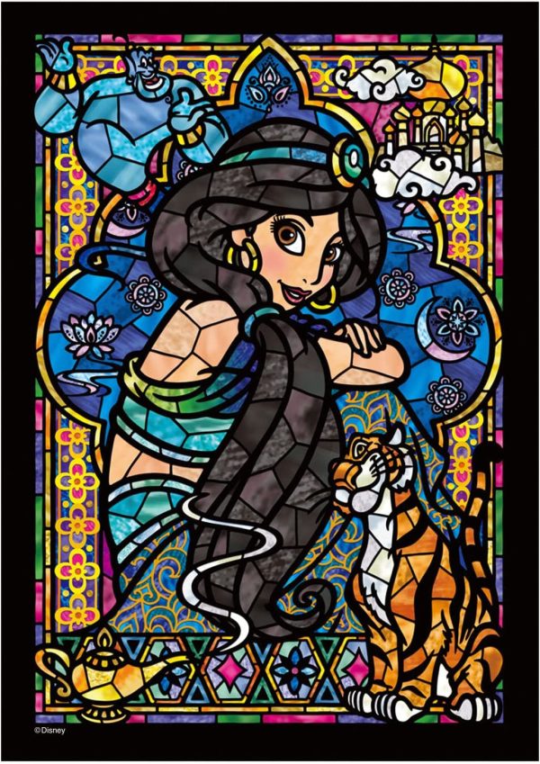 Japan Tenyo - Disney Puzzle - 266 Pieces Tight Series Stained Art - Stained Glass x Jasmine For Cheap