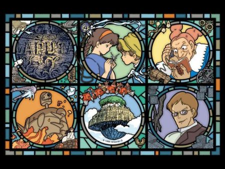 Japan Ensky - Studio Ghibli Puzzle - 208 Pieces Art Crystal - News from the Castle in the Sky For Sale