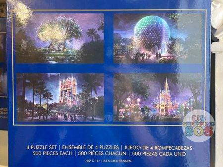 WDW - Walt Disney World 50 - Set of 4 500-Pc Park Puzzle Fashion