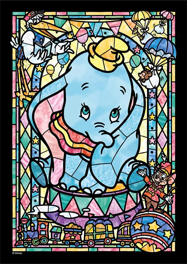 Japan Tenyo - Disney Puzzle - 266 Pieces Tight Series Stained Art - Stained Glass x Dumbo For Discount