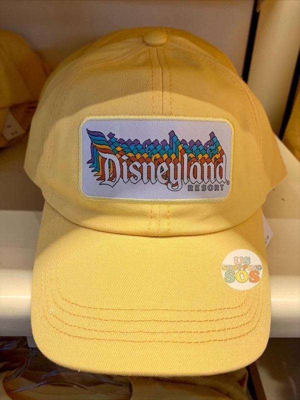 DLR - “Disneyland Resort” Retro Stack Logo Yellow Baseball Cap (Adult) Supply