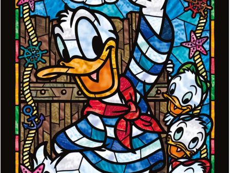 Japan Tenyo - Disney Puzzle - 266 Pieces Tight Series Stained Art - Stained Glass x Donald & Nephews Online Hot Sale