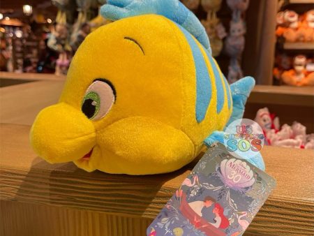 DLR - The Little Mermaid 30th Anniversary Plush Toy - Flounder For Sale