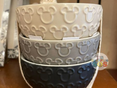 DLR WDW - Disney Homestead - Small Mickey Icon Bowl Set of 3 Supply