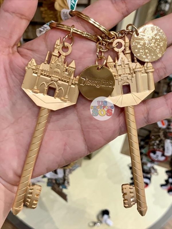 DLR - Key-Shape Keychain - Sleeping Castle with Tinker Bell Fashion