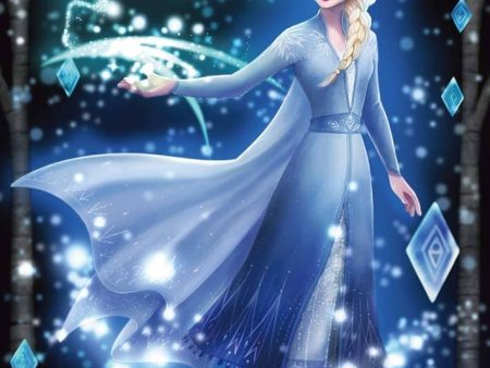 Japan Tenyo - Disney Puzzle - 266 Pieces Tight Series Stained Art - Twinkle Shower x The Secret of Sparkling Magic (Elsa) Sale